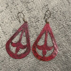Mexican Copper Earrings from Morelia Michoacan